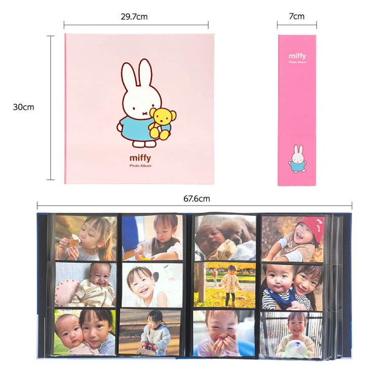 【WEB限定】 ディック・ブルーナ ミッフィー L判 720枚収納 アルバム 高透明 6面ポケット 2列3段 IT-MF6L-720-P レッドの商品画像11枚目