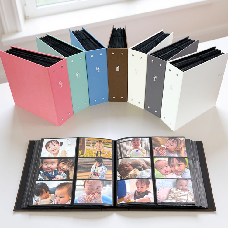 大容量 6面ポケットアルバム ナカバヤシ セラピーカラー L判2列×3段タイプ Lサイズ960枚収納 TCPK-6L-960 /ピースピンク 写真 収納 フォトアルバム 大容量の商品画像4枚目