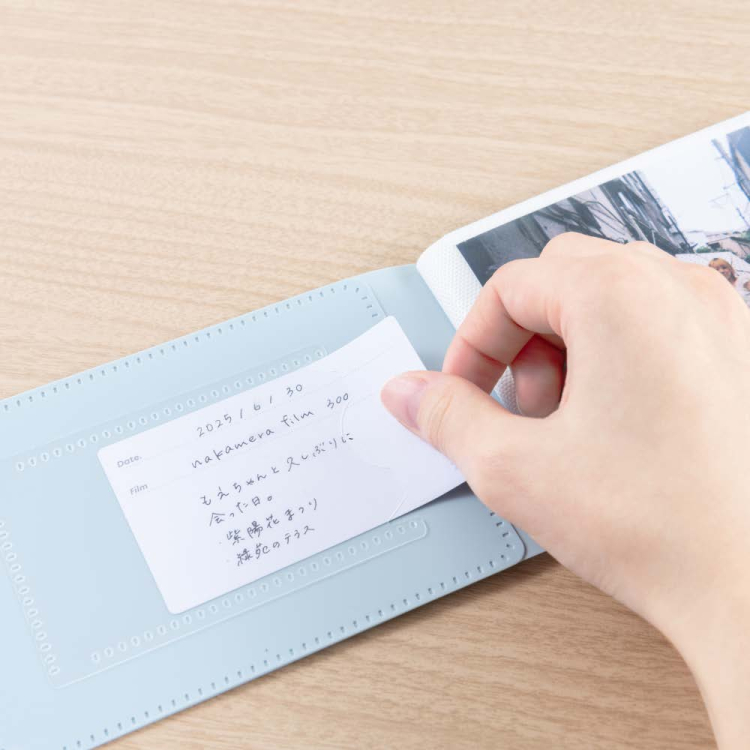 ナカバヤシ フィルムナアルバム 28/ブルー L判1段ポケット 28枚収納 A-NAPL-280-Bの商品画像6枚目