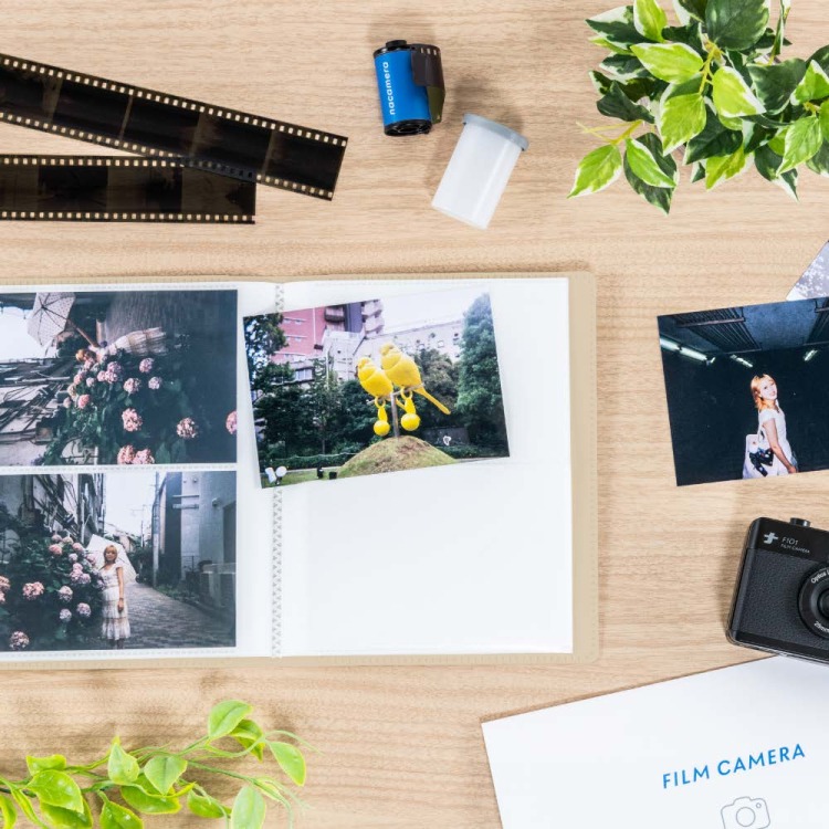 ナカバヤシ フィルムナアルバム 40/ベージュ L判2段ポケット 40枚収納 A-NAPL-400-BEの商品画像5枚目