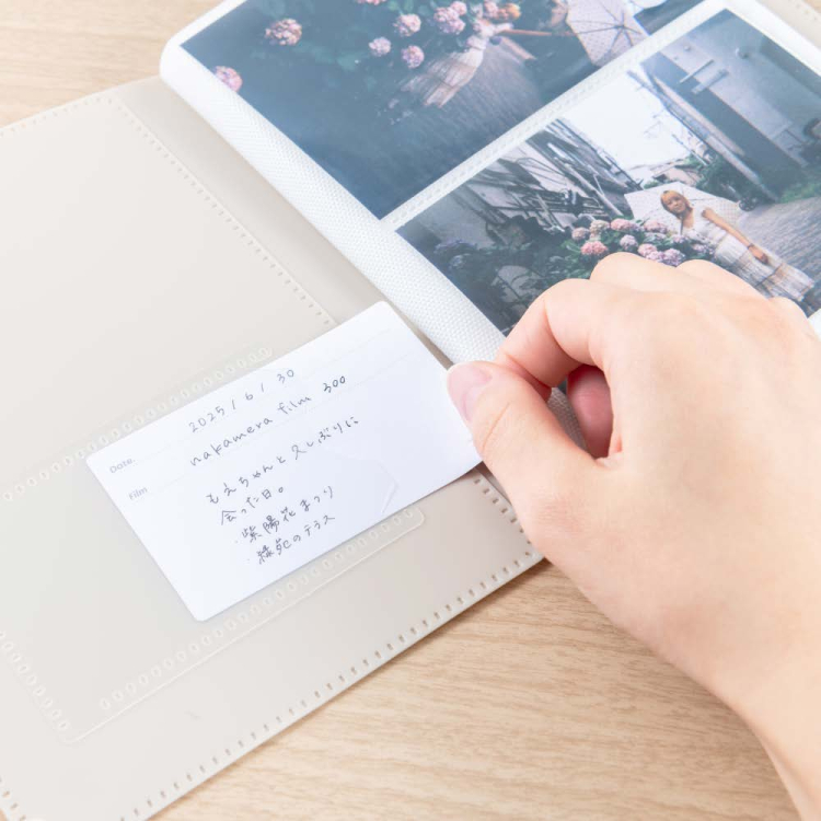 ナカバヤシ フィルムナアルバム 40/ベージュ L判2段ポケット 40枚収納 A-NAPL-400-BEの商品画像6枚目