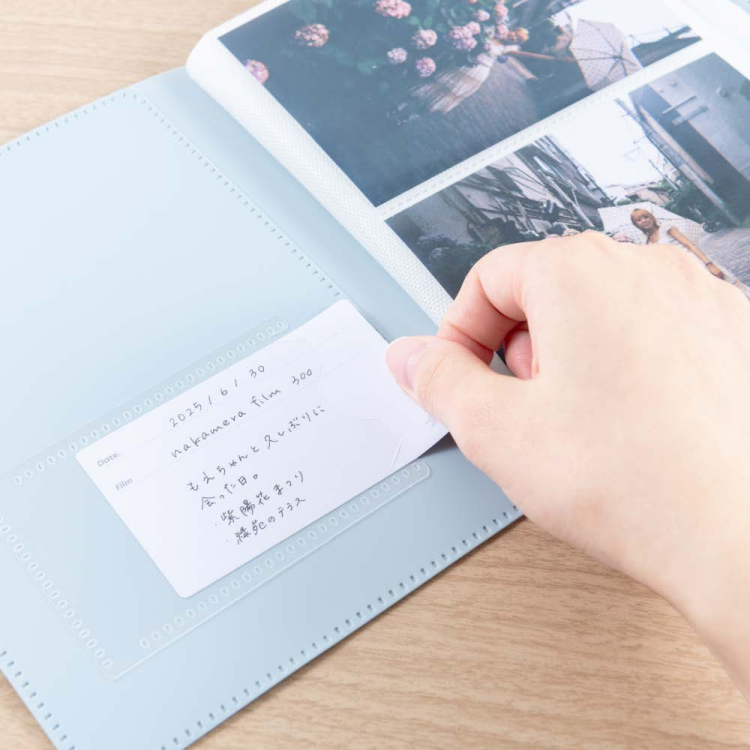 ナカバヤシ フィルムナアルバム 40/ブルー L判2段ポケット 40枚収納 A-NAPL-400-Bの商品画像6枚目