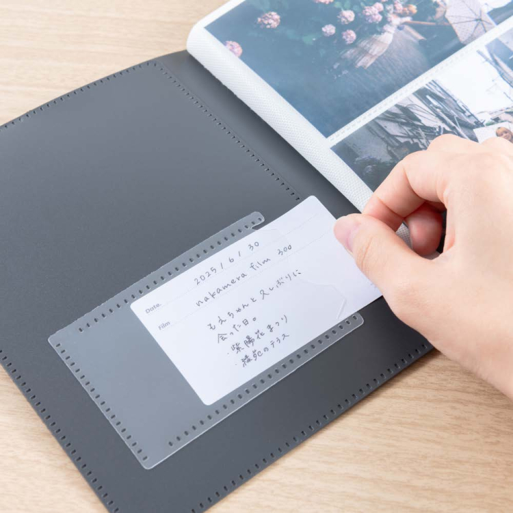 ナカバヤシ フィルムナアルバム 40/ブラック L判2段ポケット 40枚収納 A-NAPL-400-Dの商品画像6枚目