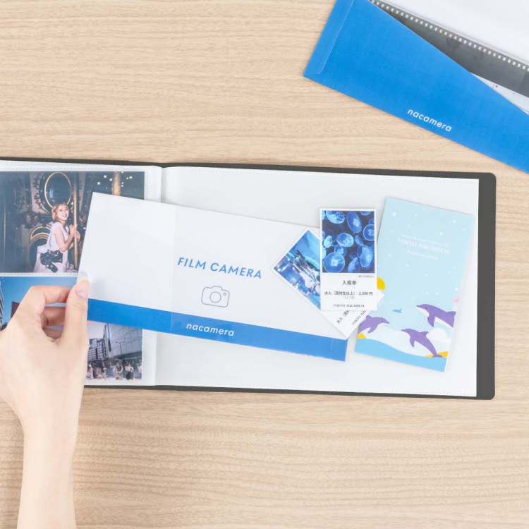 ナカバヤシ フィルムナアルバム 72/ブラック L判2段ポケット 72枚収納 A-NAPLF-720-Dの商品画像7枚目