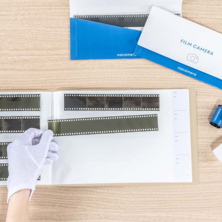 ナカバヤシ ネガナアルバム/ベージュ ネガフィルム4段ポケット 112枚収納 A-NAPN-110-BEの商品画像7枚目