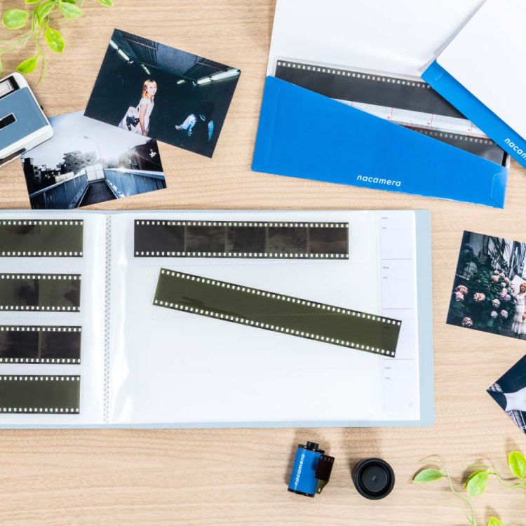 ナカバヤシ ネガナアルバム/ブルー ネガフィルム4段ポケット 112枚収納 A-NAPN-110-Bの商品画像5枚目