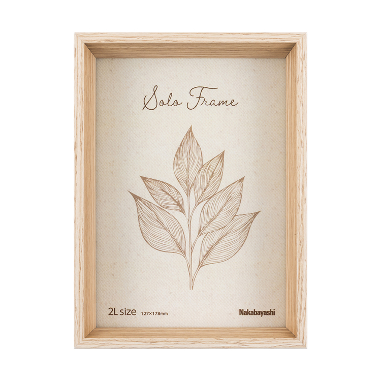 ナカバヤシ ソロフレーム/2L/ナチュラル F-TW-122-NAの商品画像1枚目