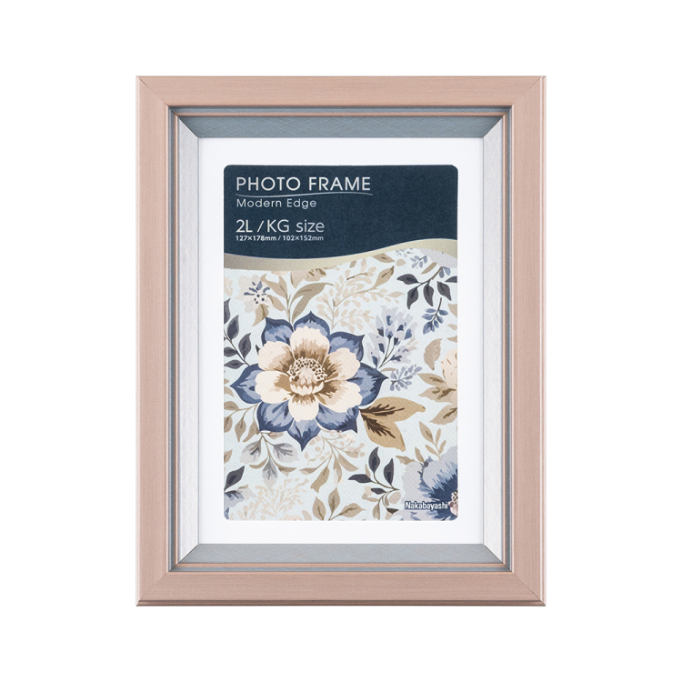 ナカバヤシ モダンエッジ/フォトフレーム/2L・KG/セピア F-TP-127-Sの商品画像1枚目