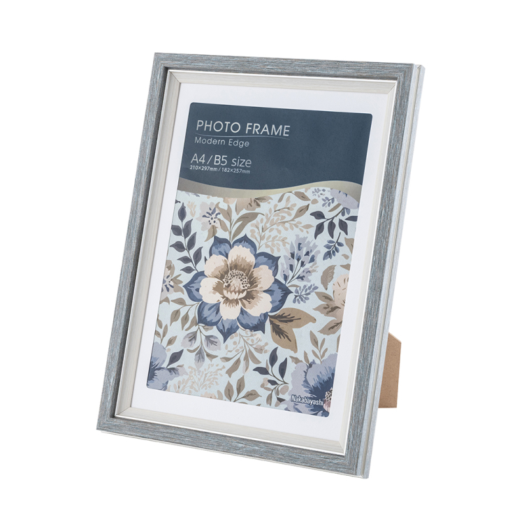 ナカバヤシ モダンエッジ/フォトフレーム/A4・B5/グレー F-TP-128-Nの商品画像3枚目