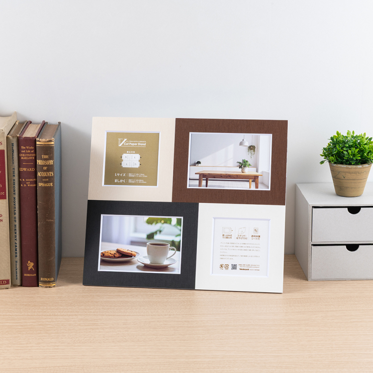 ナカバヤシ Vカットペーパースタンド/4面/01 VPS-4W-01の商品画像5枚目