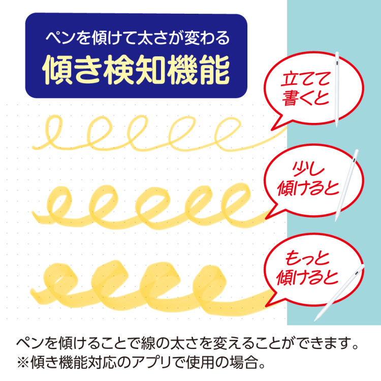 ナカバヤシ　iPad専用充電式タッチペン　軽量タイプ／ホワイト　TPEN-004W　(tm)の商品画像5枚目