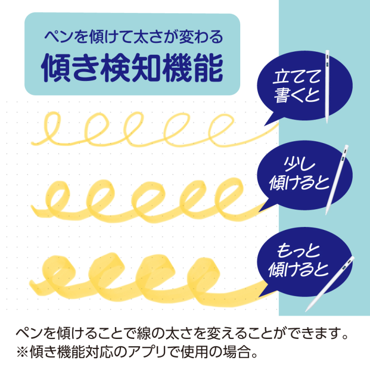 ナカバヤシ　iPad専用充電式タッチペン　デジタル表示タイプ／ホワイト　TPEN-005W　(tm)の商品画像5枚目