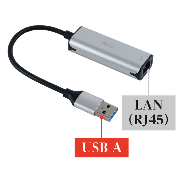 ナカバヤシ　USB　A-有線LANアダプタ　1Gbps／銀　ULA-A01SL　(tm)の商品画像6枚目