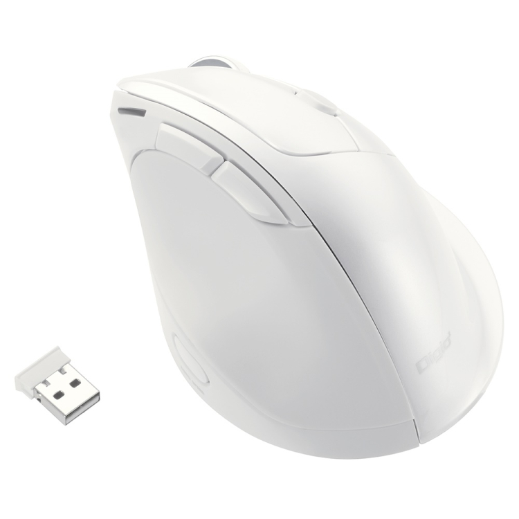 ナカバヤシ　高速スクロール　無線エルゴノミクス5ボタン BlueLEDマウス/ホワイト　MUS-RKF176W　(tm)　の商品画像8枚目