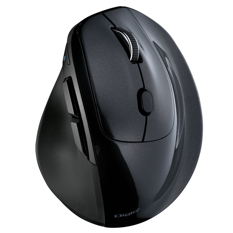 ナカバヤシ 高速スクロール Bluetooth5.0 エルゴノミクス5ボタン BlueLEDマウス/ブラック MUS-BKF177BK (tm)の商品画像9枚目