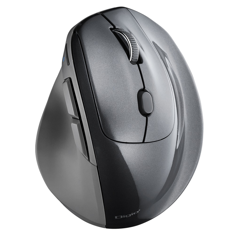 ナカバヤシ 高速スクロール Bluetooth5.0 エルゴノミクス5ボタン BlueLEDマウス/グレー MUS-BKF177GY (tm)の商品画像9枚目