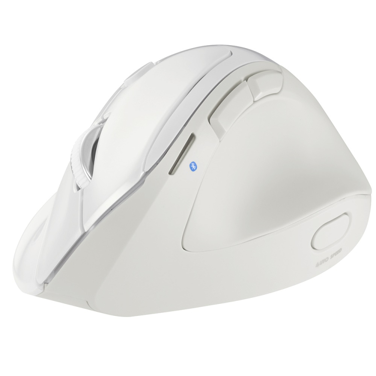 ナカバヤシ 高速スクロール Bluetooth5.0 エルゴノミクス5ボタン BlueLEDマウス/ホワイト MUS-BKF177W (tm)の商品画像6枚目