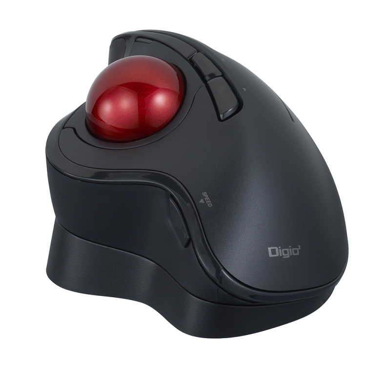 ナカバヤシ　角度可変スタンド付き。無線 親指5ボタン光学式トラックボール/ブラック　MUS-TRIF180BK　(tm)の商品画像10枚目