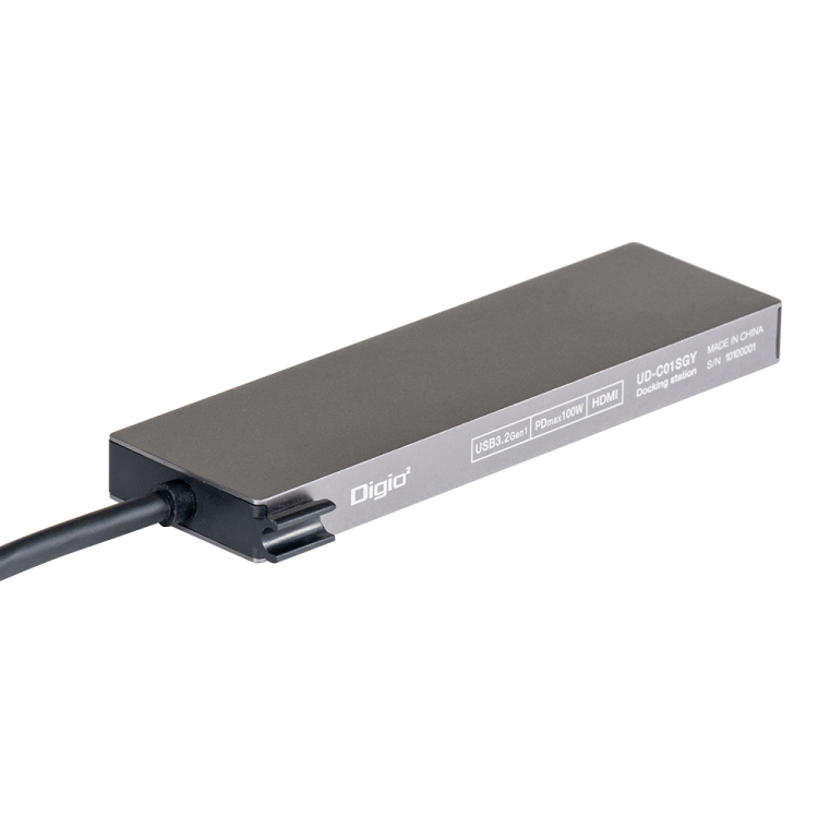 ナカバヤシ 【STIXシリーズ】PD対応Type-Cアルミドッキングステーション15cm/グレー UD-C01SGY (tm)の商品画像6枚目