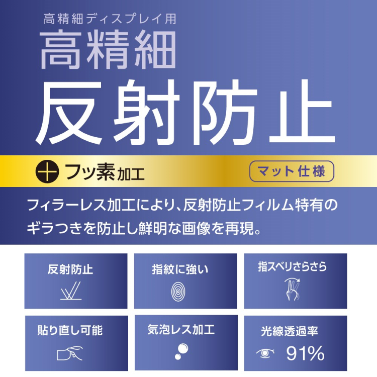 ナカバヤシ　iPhone 2020 6.7inch 用液晶保護フィルム 高精細/ 反射防止/ マット仕様　SMF-IP204FLH　(tm)　の商品画像2枚目