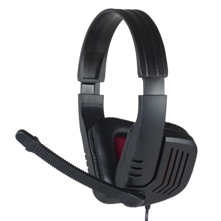 ナカバヤシ　4極ヘッドセット／ブラックxレッド　MHM-SGM30BKR　(tm)　の商品画像3枚目