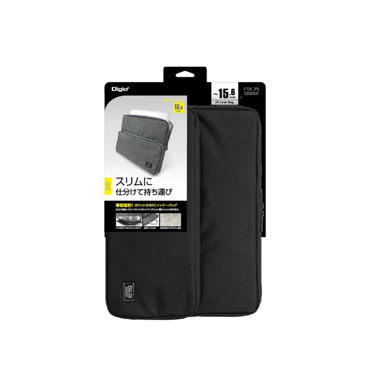 ナカバヤシ 15インチ汎用PCインナーバッグ/スリム/ブラック SZC-FC151907BK (tm) の商品画像4枚目