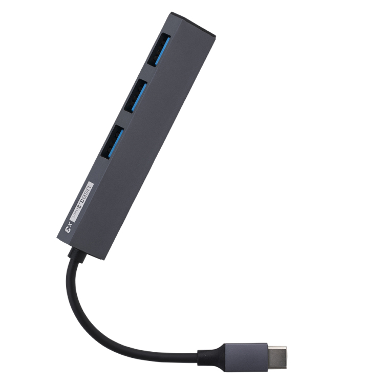 ナカバヤシ アルミ極薄USBハブ【STIX】シリーズ USB3.2Gen1 Type-C 3ポート変換ハブ/グレー UH-C3313GY (tm) の商品画像3枚目