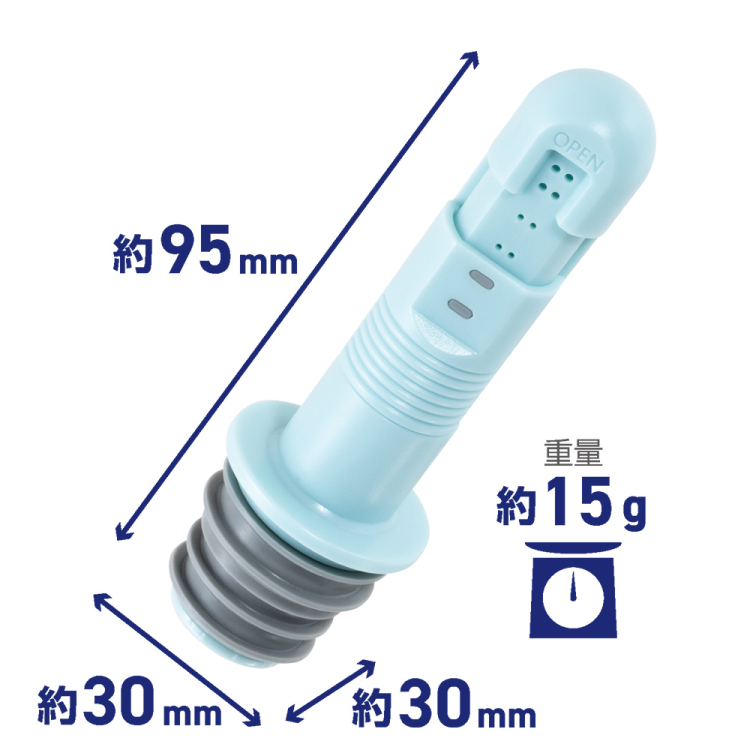 ナカバヤシ　ペットボトルシャワー／ライトブルー　MBK-TW04BL　(tm)の商品画像8枚目