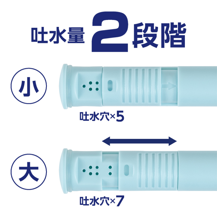 ナカバヤシ　ポータブルトイレシャワー　240ml／ライトブルー　MBK-TW03BL　(tm)の商品画像3枚目