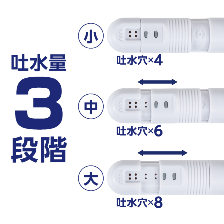 ナカバヤシ　ペットボトルシャワー／ホワイト　MBK-TW04W　(tm)の商品画像5枚目