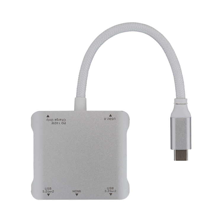 ナカバヤシ　Type－C5in1コンパクトドック／シルバー　UD-C12SL　(tm)の商品画像2枚目