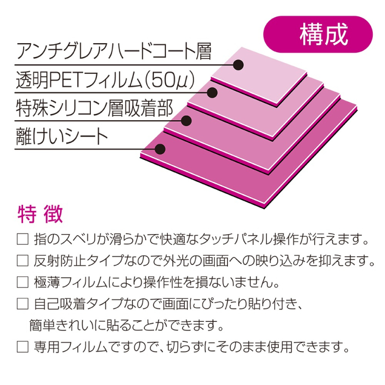 ナカバヤシ　AppleWatch　44mmフィルム／極薄防反射　SMW-AW441FLGT　(tm)の商品画像3枚目