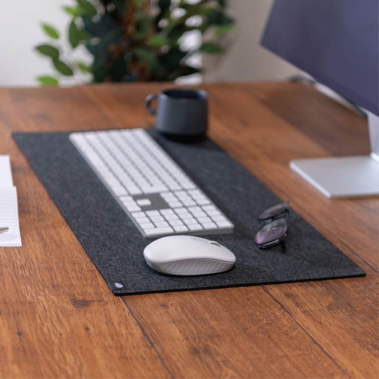 ナカバヤシ　Cloud-Felt  デスクマット（W600×D300） ダークグレー　MUP-942DGY　(tm)の商品画像3枚目
