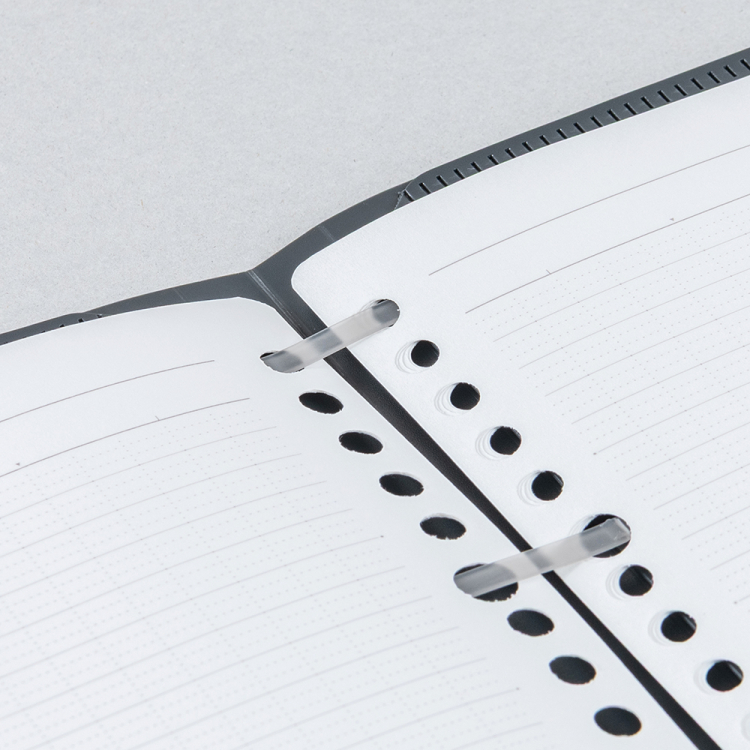 ナカバヤシ　フラリーフ/ロジカル・フラットバインダーノート/A5/スモーキーブラック　FLL-A501B-Dの商品画像3枚目