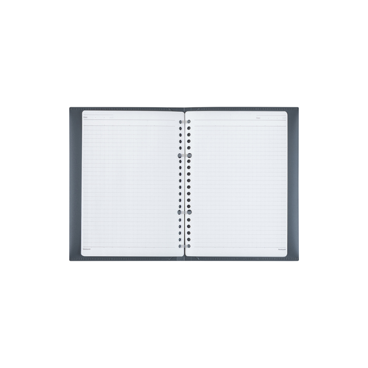 ナカバヤシ　フラリーフ/ロジカル・フラットバインダーノート/A5/スモーキーブラック　FLL-A501B-Dの商品画像2枚目