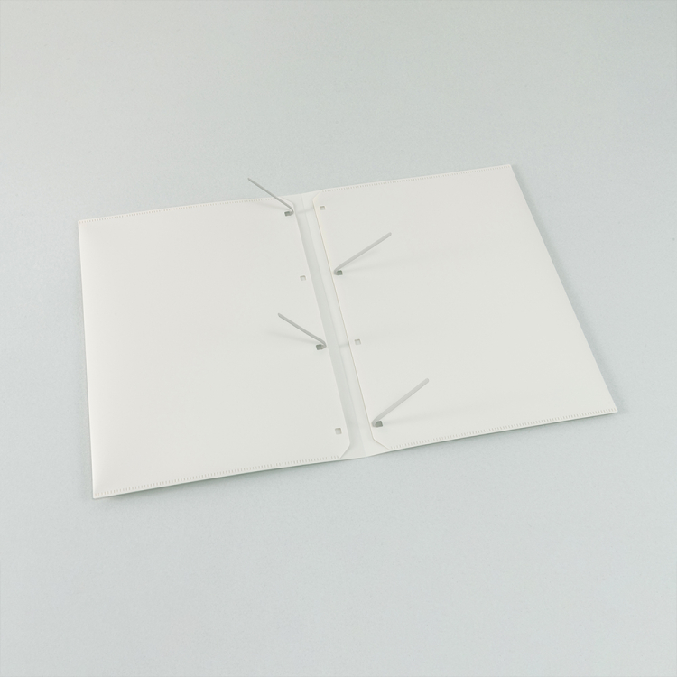 ナカバヤシ　フラリーフ/ロジカル・フラットバインダーノート/A4/ミルキーホワイト　FLL-A401B-Wの商品画像4枚目