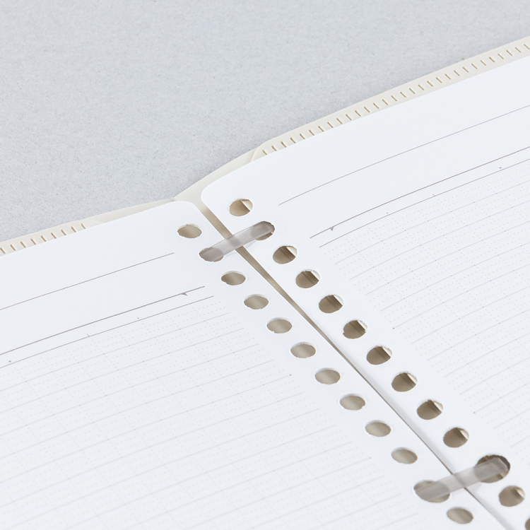 ナカバヤシ　フラリーフ/ロジカル・フラットバインダーノート/A4/ミルキーホワイト　FLL-A401B-Wの商品画像3枚目