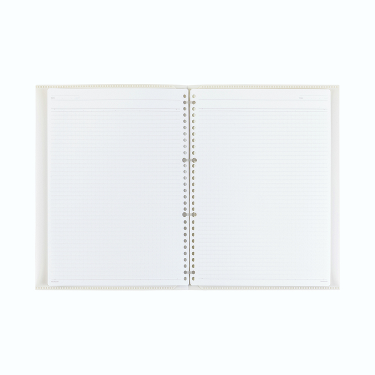 ナカバヤシ　フラリーフ/ロジカル・フラットバインダーノート/A4/ミルキーホワイト　FLL-A401B-Wの商品画像2枚目