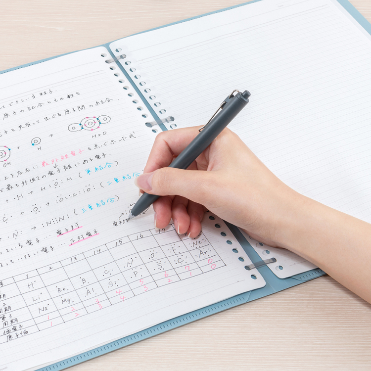 ナカバヤシ　フラリーフ/ロジカル・フラットバインダーノート/A4/ミスティブルー　FLL-A401B-Bの商品画像6枚目