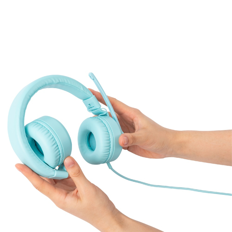 ナカバヤシ　4極　ヘッドセット／ライトブルー　MHM-STB36LB　(tm)の商品画像7枚目