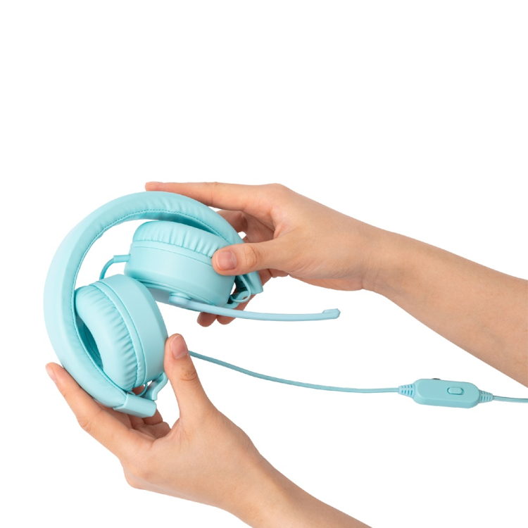 ナカバヤシ　4極　ヘッドセット／ライトブルー　MHM-STB36LB　(tm)の商品画像6枚目