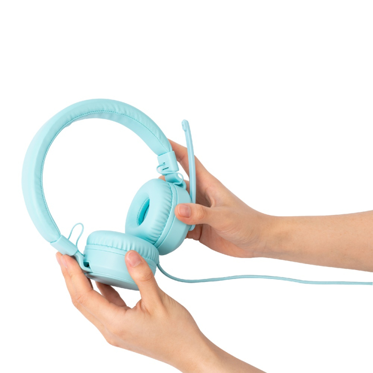 ナカバヤシ　4極　ヘッドセット／ライトブルー　MHM-STB36LB　(tm)の商品画像5枚目