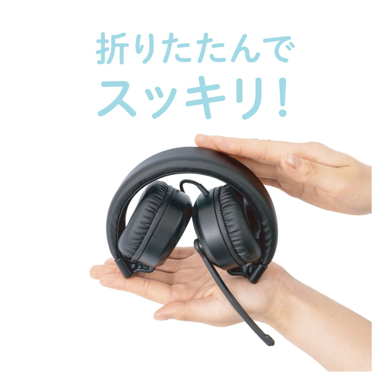 ナカバヤシ　4極　ヘッドセット／ブラック　MHM-STB36BK　(tm)の商品画像18枚目