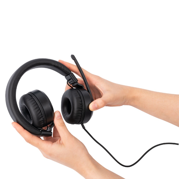 ナカバヤシ　4極　ヘッドセット／ブラック　MHM-STB36BK　(tm)の商品画像8枚目