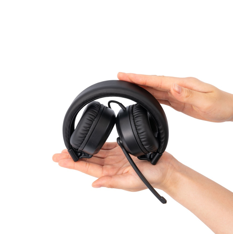 ナカバヤシ　4極　ヘッドセット／ブラック　MHM-STB36BK　(tm)の商品画像3枚目