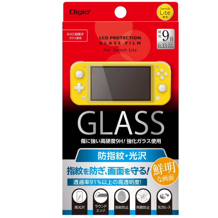 ナカバヤシ　SWITCH　Lite　ガラスフィルム／防指紋　GAF-SWLGFLS　(tm)の商品画像1枚目