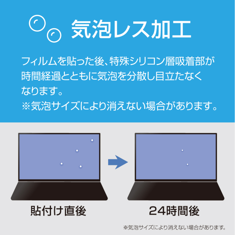ナカバヤシ　PC用液晶保護フィルム　透明光沢ブルーライトカット 14W(16:10)　SF-NFLKBC140W2　(tm)の商品画像3枚目