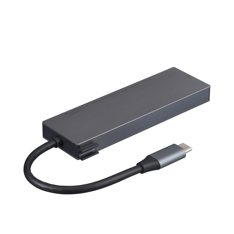 ナカバヤシ 【STIX】PD対応 Type-C 5in1スタンダードドッキングステーション/グレー UD-C13GY (tm)の商品画像8枚目