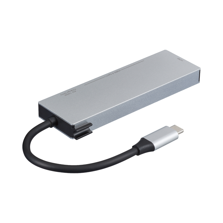 ナカバヤシ 【STIX】PD対応 Type-C 5in1スタンダードドッキングステーション/シルバー UD-C13SL (tm)の商品画像8枚目