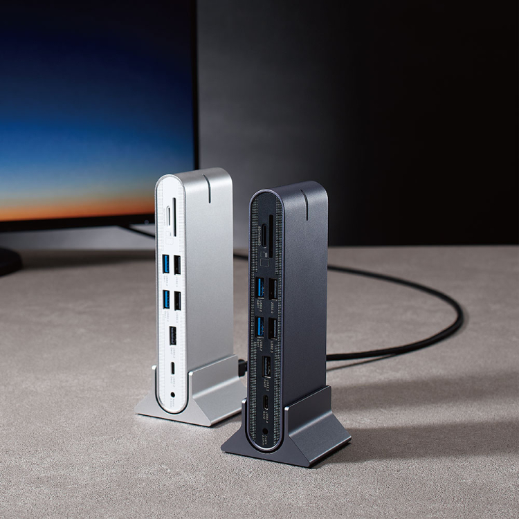 ナカバヤシ　PD対応 Type-C トリプルディスプレイドッキングステーション/シルバー　UD-C14SL　(tm)の商品画像13枚目